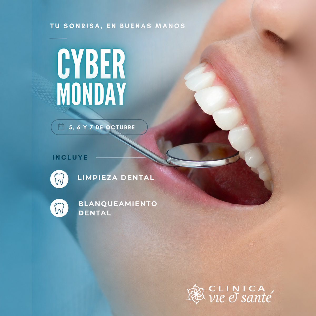 Cyber · Limpieza Dental + Blanqueamiento