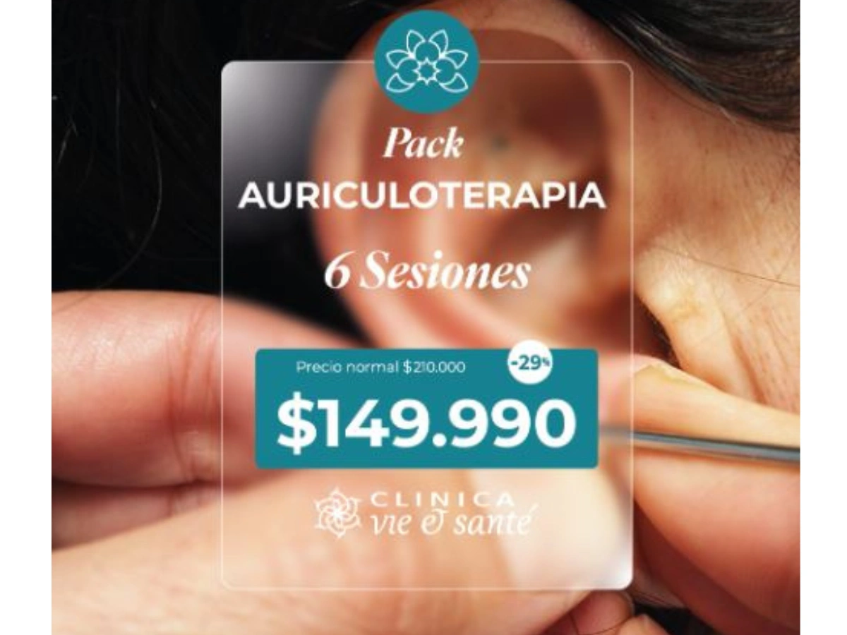 Pack Auriculoterapia 6 Sesiones