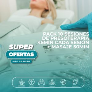 PACK 10 SESIONES DE PRESOTERAPIA 45MIN CADA SESIÓN