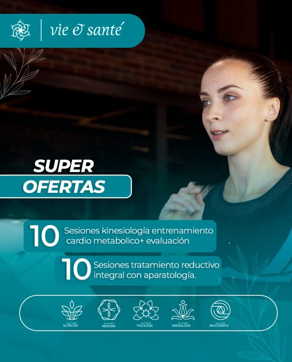 10 SESIONES DE ENTRENAMIENTO CARDIOMETABOLICO + EVALUACION+10 SESIONES TRATAMIENTO REDUCTIVO CON APARATOLOGIA